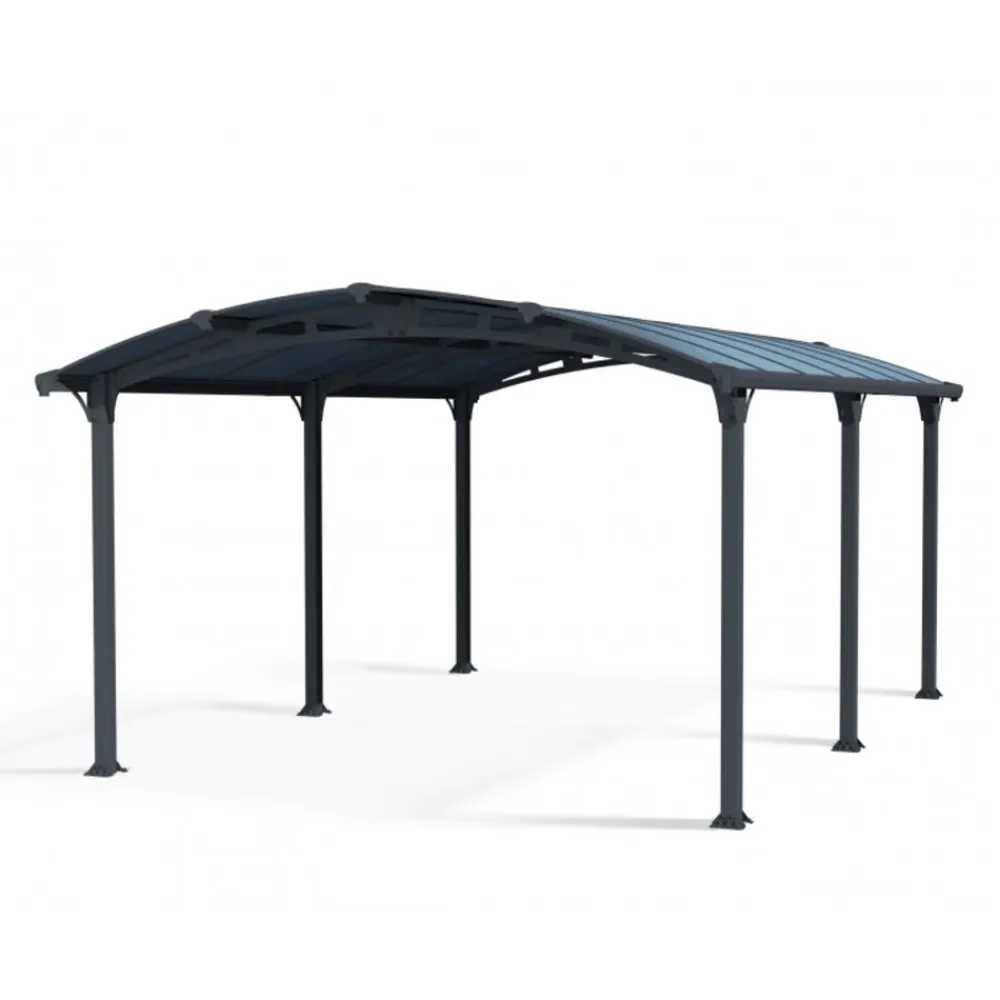 PALRAM Canopia Arcadia Carport aus Aluminium 3,6 x 5 m grau Best