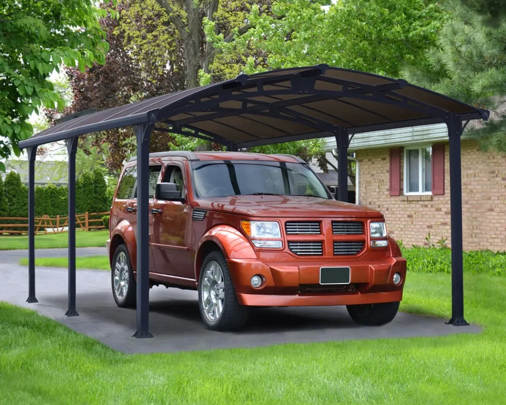 PALRAM Canopia Arcadia Carport aus Aluminium 3,6 x 5 m grau Best