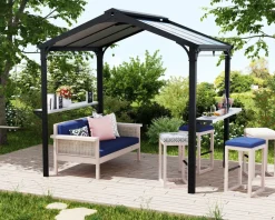 Canopia Austin 1.8x2.9 Gartenpavillon, anthrazit ^ PALRAM Best