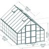PALRAM Canopia Balance 3,04x4,84m Gewächshaus, silber Outlet