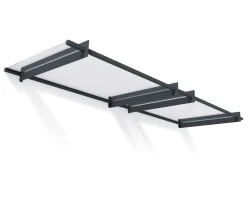 PALRAM Canopia Nancy 3x0.9 Vordach, anthrazit, klar Discount