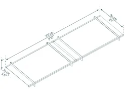 PALRAM Canopia Nancy 3x0.9 Vordach, anthrazit, klar Discount