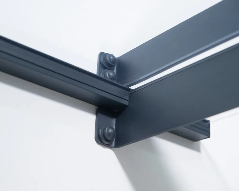 PALRAM Canopia Nancy 3x0.9 Vordach, anthrazit, klar Discount