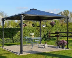 PALRAM Canopia Palermo Aluminium-Pavillon 3,6 x 3,6 m Grau Best