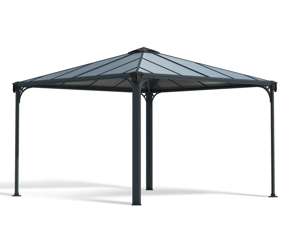 PALRAM Canopia Palermo Aluminium-Pavillon 3,6 x 3,6 m Grau Best