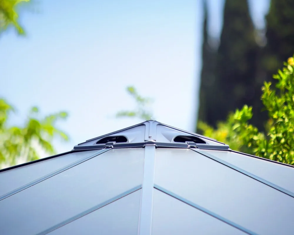 Canopia Palermo Aluminium-Pavillon 3X3 m Grau ^ PALRAM