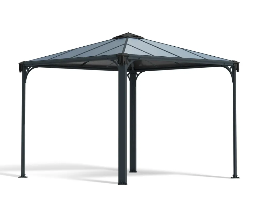 Canopia Palermo Aluminium-Pavillon 3X3 m Grau ^ PALRAM