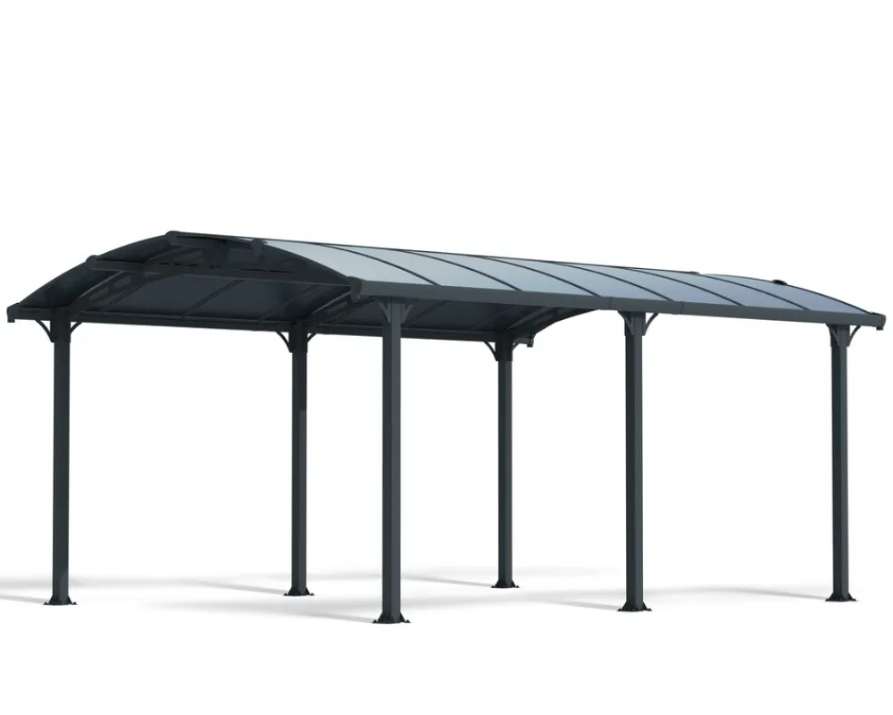 PALRAM Canopia Tucson Aluminium-Pavillon 3,6 x 5 m grau Hot