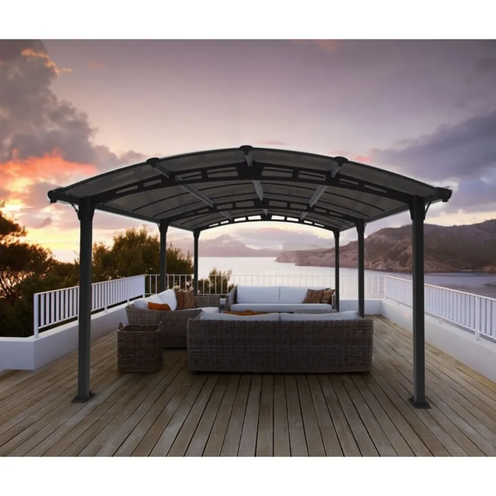 PALRAM Canopia Tucson Aluminium-Pavillon 3,6 x 5 m grau Hot