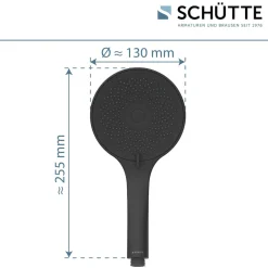 Schütte CAPRI Handbrause, Schwarz matt Clearance