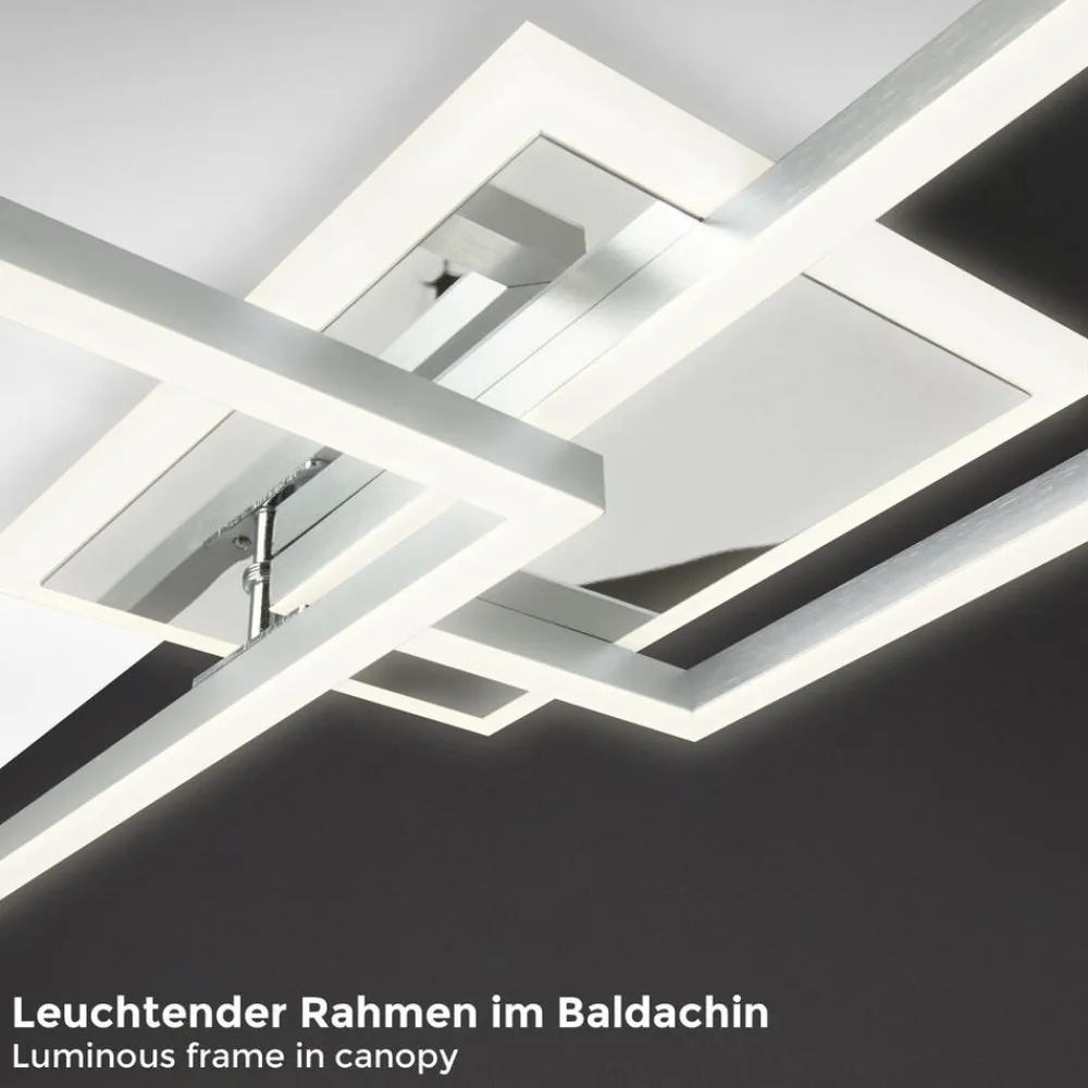CCT LED Wand- und Deckenleuchte,chrom-alu, LED/40W ^ B.K.Licht Online