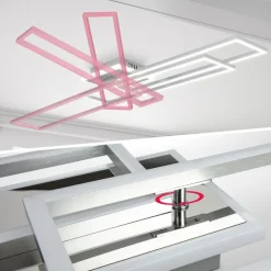 CCT LED Wand- und Deckenleuchte,chrom-alu, LED/40W ^ B.K.Licht Online