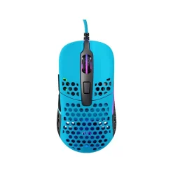 Xtrfy M42 RGB Blau Gaming-Maus (M42-RGB-BLUE, kabelgebunden, 1,8 m XTRFY EZcord, anpassbare symmetrische Form) ^ Cherry Hot