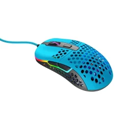 Xtrfy M42 RGB Blau Gaming-Maus (M42-RGB-BLUE, kabelgebunden, 1,8 m XTRFY EZcord, anpassbare symmetrische Form) ^ Cherry Hot