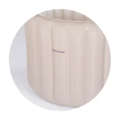 Babybadewanne Bubble Nest aufblasbar, rund, Sitz, Pumpe, Badehilfe beige ^ Chipolino Best