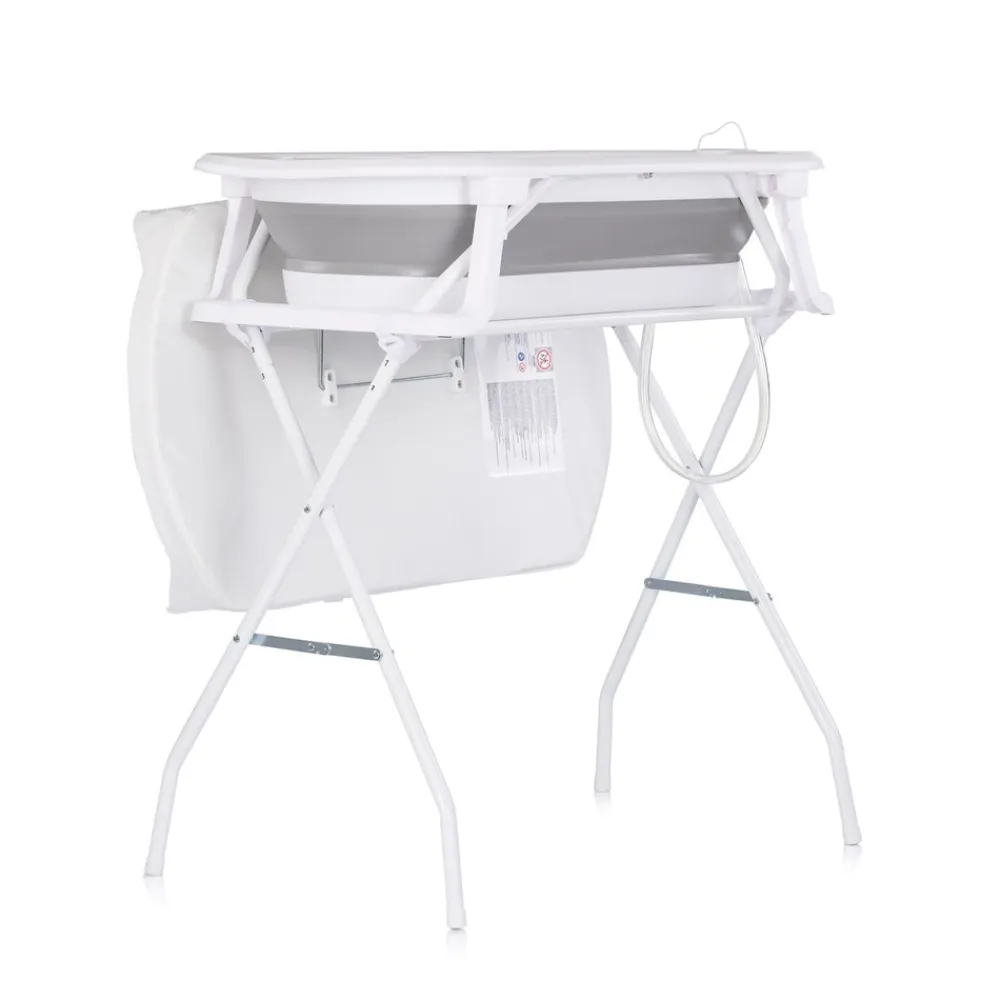 Chipolino Babywanne, Wickeltisch 2 in 1 Sonata Ständer faltbar Thermometer 11 kg grau New