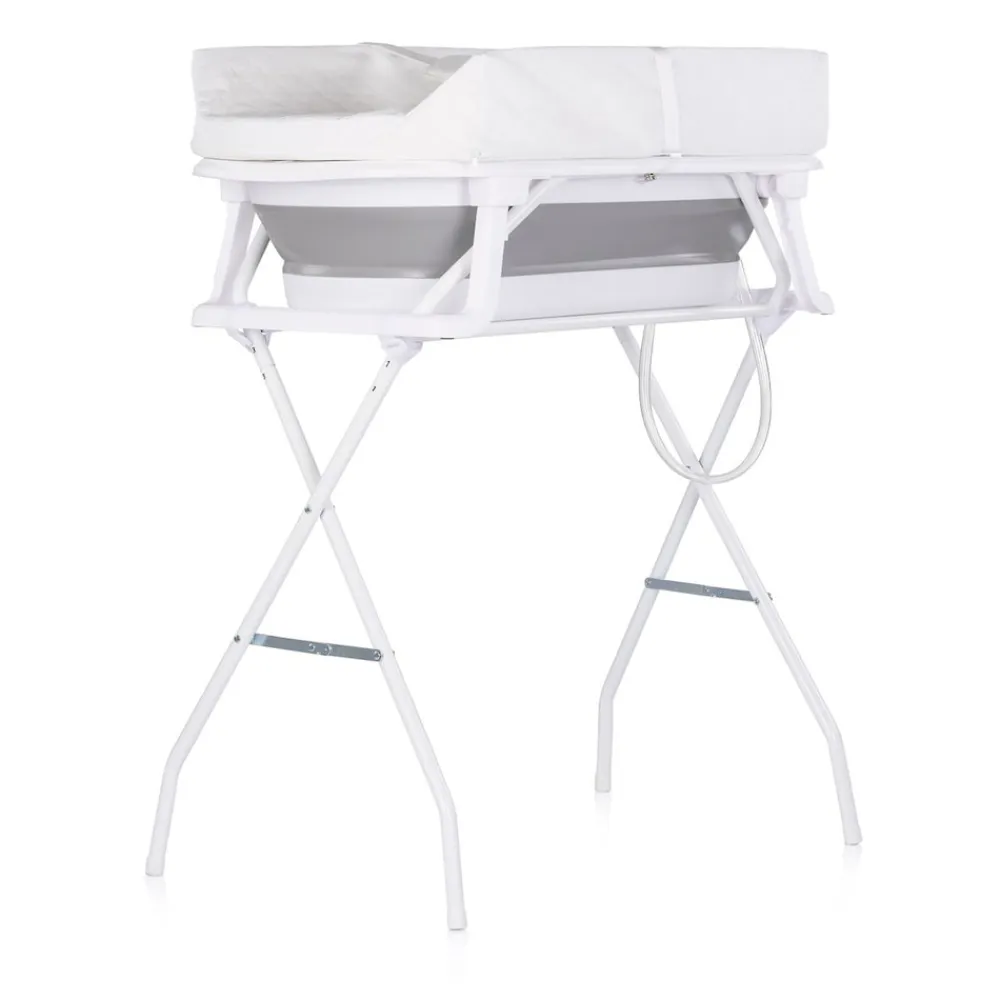 Chipolino Babywanne, Wickeltisch 2 in 1 Sonata Ständer faltbar Thermometer 11 kg grau New