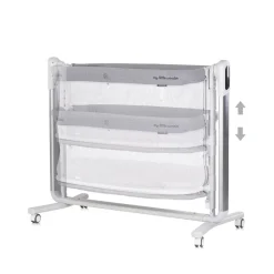 Babywiege elektrisch Ultima Beistellbett Schaukelfunktion Musik Timer grau ^ Chipolino Best