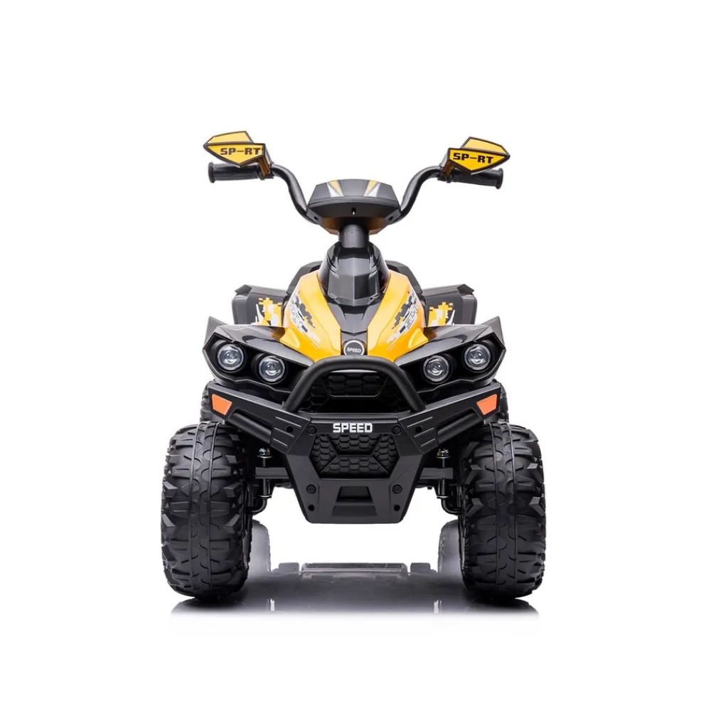 Chipolino Kinder Elektroquad ATV Speed Licht Musik 2 Motoren Fußpedal bis 35 kg gelb rosa Best