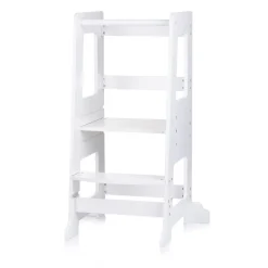 Kinder Lernturm Stehhilfe Holz Tritthocker Trittstufe höhenverstellbar ^ Chipolino New
