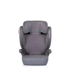 Chipolino Kindersitz Cyber i-Size (100-150cm) Sitzerhöhung, höhenverstellbar grau
