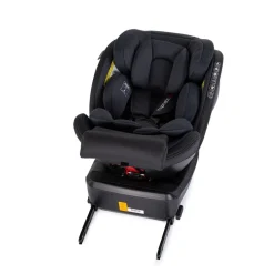 Chipolino Kindersitz Hypnotic Plus i-Size (40-150cm) Stützfuß Isofix Kopfstütze schwarz grau Hot