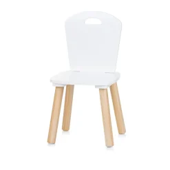 Chipolino Kinder Tischset Holztisch, 2 Holzstühle, Kindersitzgruppe, 3-teilig weiß Outlet