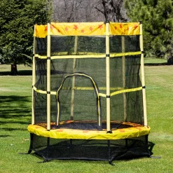 Chipolino Kindertrampolin Funny 140 cm Gummibänder Federabdeckung Reißverschluss gelb Online