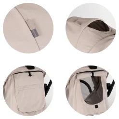 Chipolino Kinderwagen Go Twist Sitz drehbar PU-Reifen klappbar Federung Korb beige schwarz New