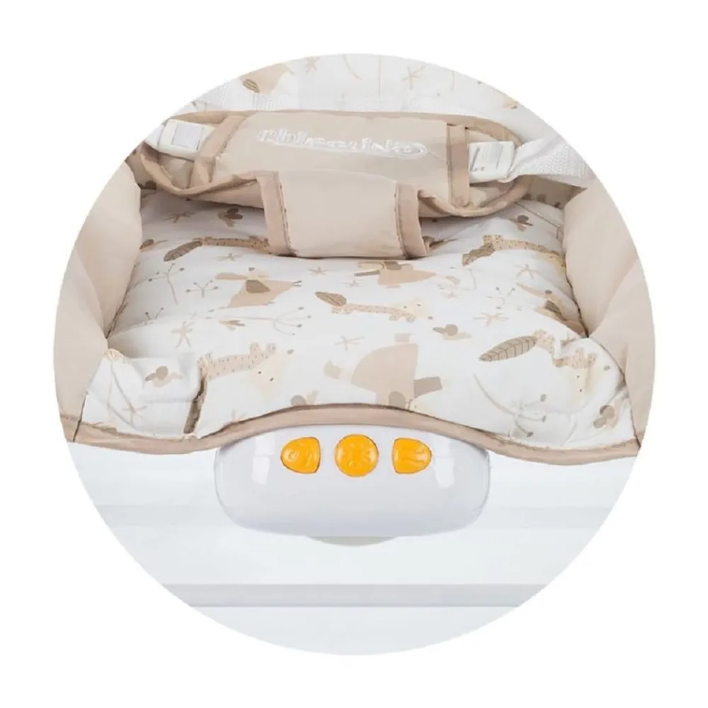 Chipolino Musik und Vibrationsbox für Reisebetten, Laufställe und Babywippen Weiß Clearance
