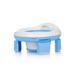 Toilettentrainer 2 in 1 Viaggio faltbar Tragetasche ergonomische Form blau ^ Chipolino Best