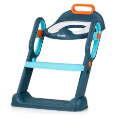 Toilettentrainer Flippy höhenverstellbare Fußstütze, Toilettenaufsatz blau ^ Chipolino Discount