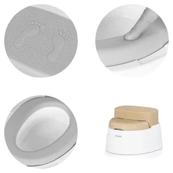 Chipolino Töpfchen 2 in 1 Step 2 Hocker Sitz Innenbehälter Spritzschutz Deckel beige Clearance