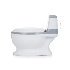 Töpfchen Lux mit Musik Toilettenpapierfach Behälter abnehmbar bis 20kg grau ^ Chipolino New
