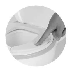Töpfchen Lux mit Musik Toilettenpapierfach Behälter abnehmbar bis 20kg grau ^ Chipolino New