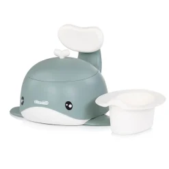 Töpfchen Wal Innenbehälter Toilettentrainer Deckel Rückenlehne 15 kg grün ^ Chipolino Online