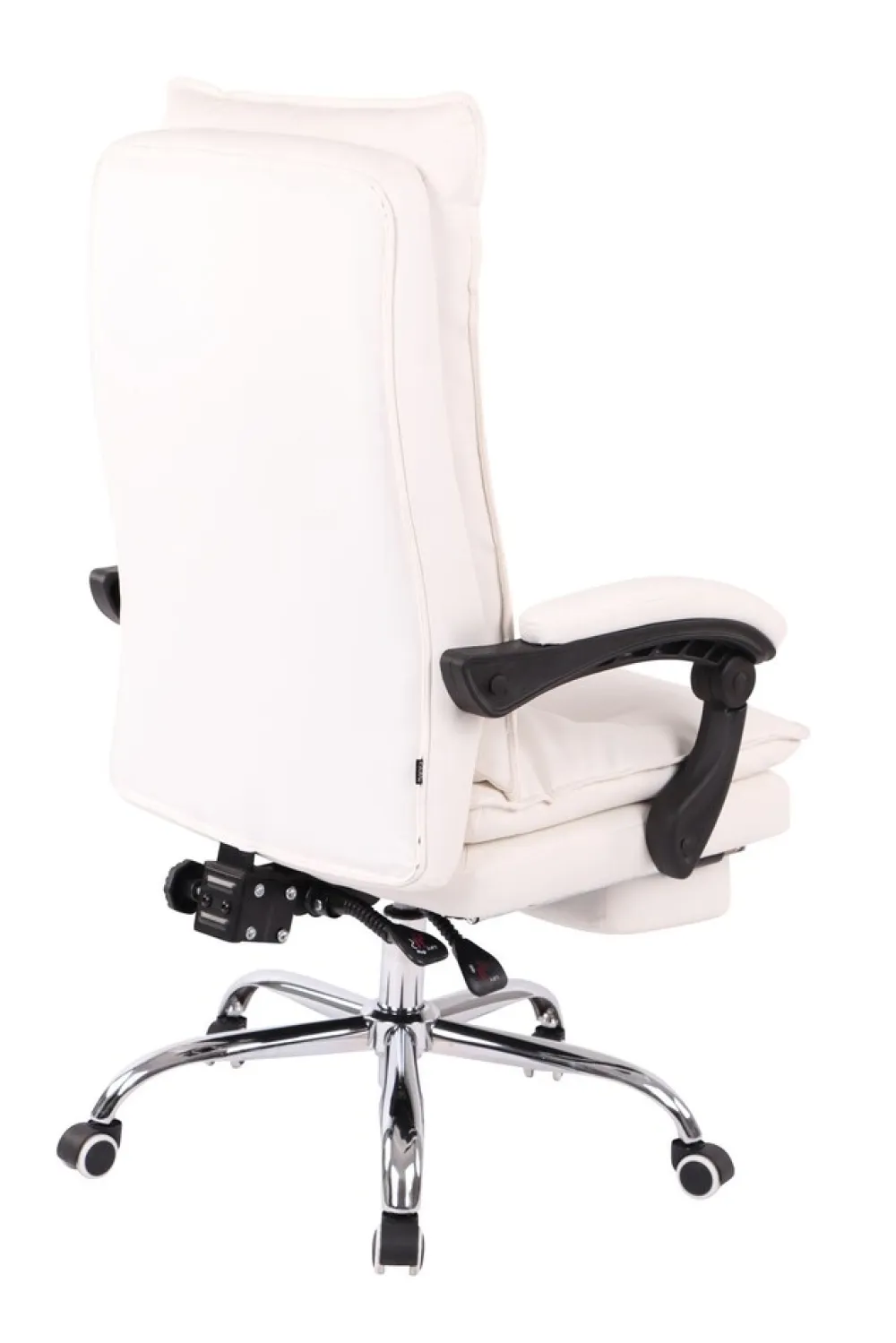 Bürostuhl Power Mit Kunstlederbezug I Ergonomischer Bürosessel Mit Verstellbarer Sitzhöhe I Drehstuhl Mit Ausziehbarer Fußablage ^ CLP Discount
