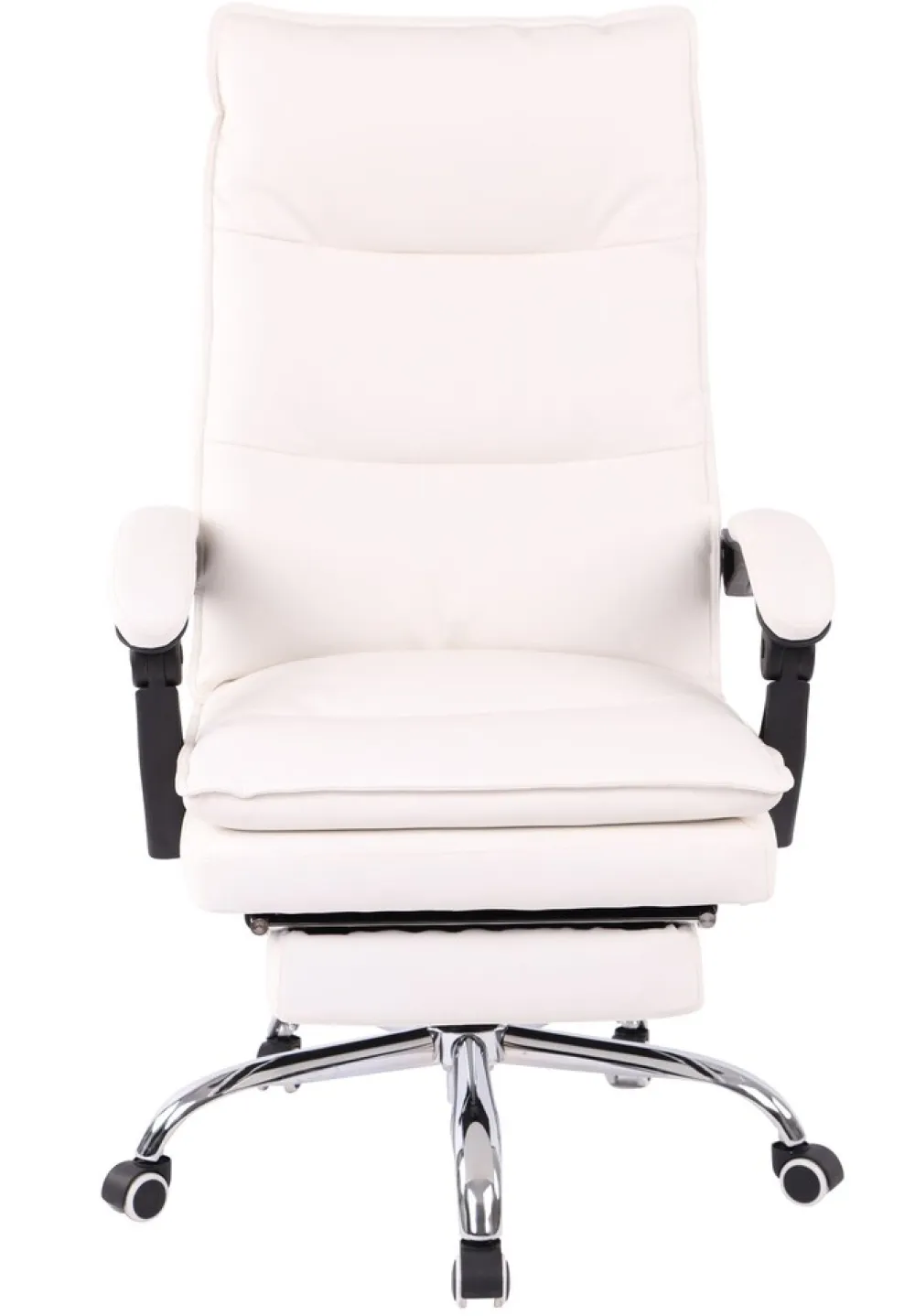 Bürostuhl Power Mit Kunstlederbezug I Ergonomischer Bürosessel Mit Verstellbarer Sitzhöhe I Drehstuhl Mit Ausziehbarer Fußablage ^ CLP Discount