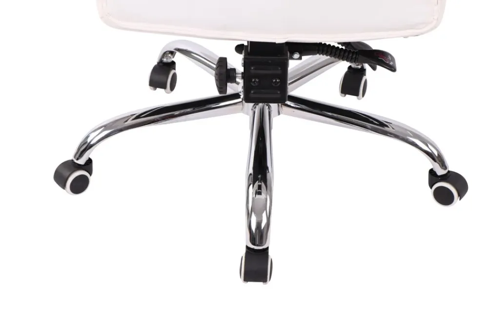 Bürostuhl Power Mit Kunstlederbezug I Ergonomischer Bürosessel Mit Verstellbarer Sitzhöhe I Drehstuhl Mit Ausziehbarer Fußablage ^ CLP Discount