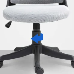 CLP Bürostuhl Taos I Ergonomischer Schreibtischstuhl mit Kopfstütze und Armlehnen I Höhenverstellbarer Drehstuhl grau Best