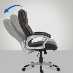 Bürostuhl Texas I mit Stoff-Bezug und Wippmechanik I Schreibtischstuhl drehbar und höhenverstellbar ^ CLP