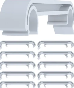 CLP 10er Set Verbinder Für Stühle I Reihenverbinder Aus Kunststoff I Wetterfester Stuhlverbinder grau Best