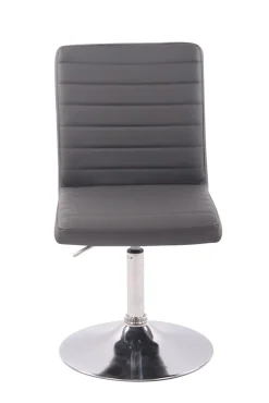 Esszimmerstuhl Elvas mit hochwertiger Polsterung und Kunstlederbezug I Drehbarer und höhenverstellbarer Polsterstuhl mit Metallgestell ^ CLP Discount