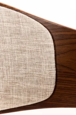 CLP Esszimmerstuhl ergonomisch Kingston,Lehnstuhl mit umlaufender Rückenlehne, Holzgestell belastbar bis 150 kg natur/creme Discount