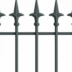 CLP Rankgitter Metall 100x50 cm Elisa, Kletterhilfe stabil für Rosen und Efeu, Pflanzgitter im Jugendstil, Rankhilfe für Garten anthrazit Clearance