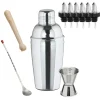 Cocktail Shaker set - 3-teiliger EDELSTAHLSHAKER ^ ich-zapfe Outlet