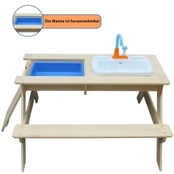 Coemo Kindersitzgruppe und Matschtisch Robin mit Waschbecken Discount