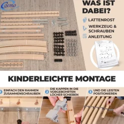 Lattenrost Ergo K 140 x 200 cm, zerlegt ^ Coemo Outlet
