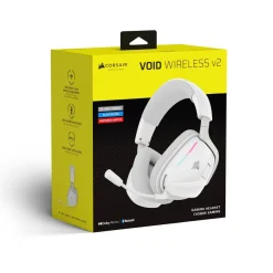 Corsair VOID WIRELESS v2 Gaming Headset, Weiß (CA-9011380-WW, PC, Mac, PS4/5, Nintendo Switch, Mobile, Funk, Bluetooth) Outlet