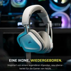 Corsair VOID WIRELESS v2 Gaming Headset, Weiß (CA-9011380-WW, PC, Mac, PS4/5, Nintendo Switch, Mobile, Funk, Bluetooth) Outlet